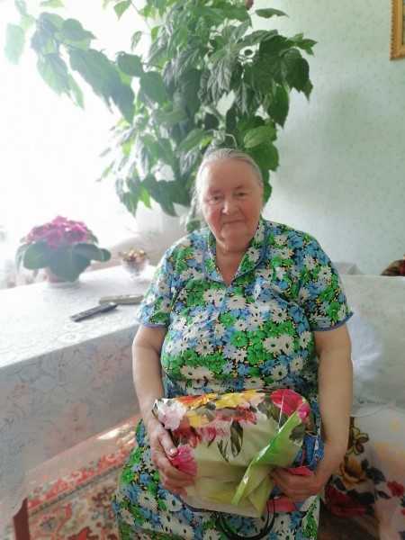 Поздравление жительницы отделения 