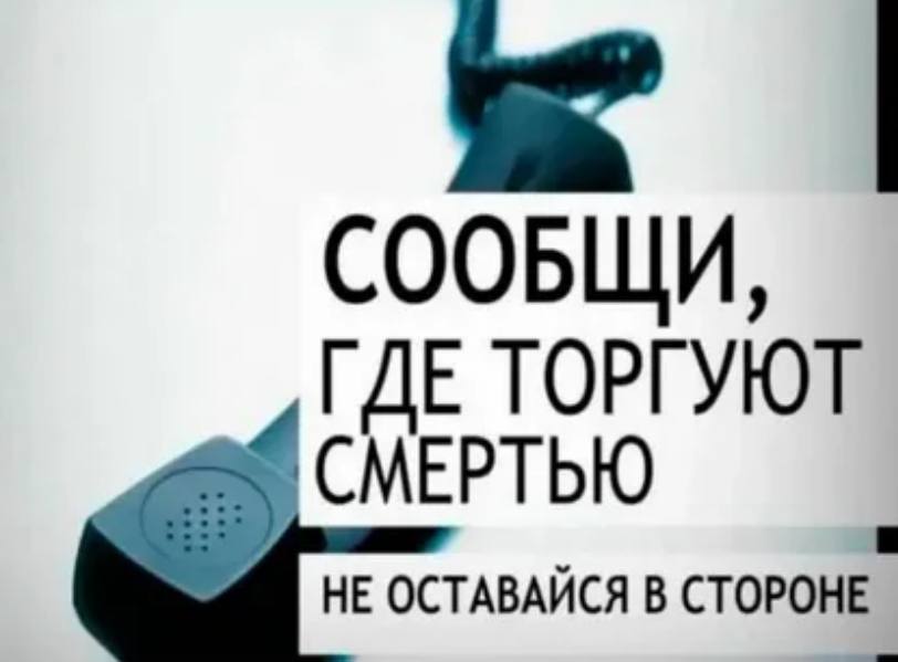 Стартовал 1 этап акции «Сообщи, где торгуют смертью!