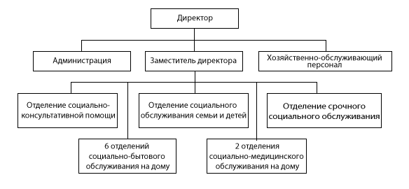 Структура ГБУ «Комплексный центр социального обслуживания населения Дальнеконстантиновского муниципального округа»